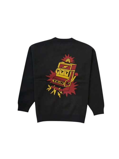 HIGH STAKES CREW NECK KNIT / BLACK