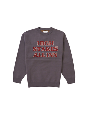 HIGH STAKES CREW NECK KNIT / GRAY