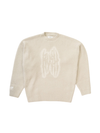 SHAGGY KNIT CREW NECK / IVORY