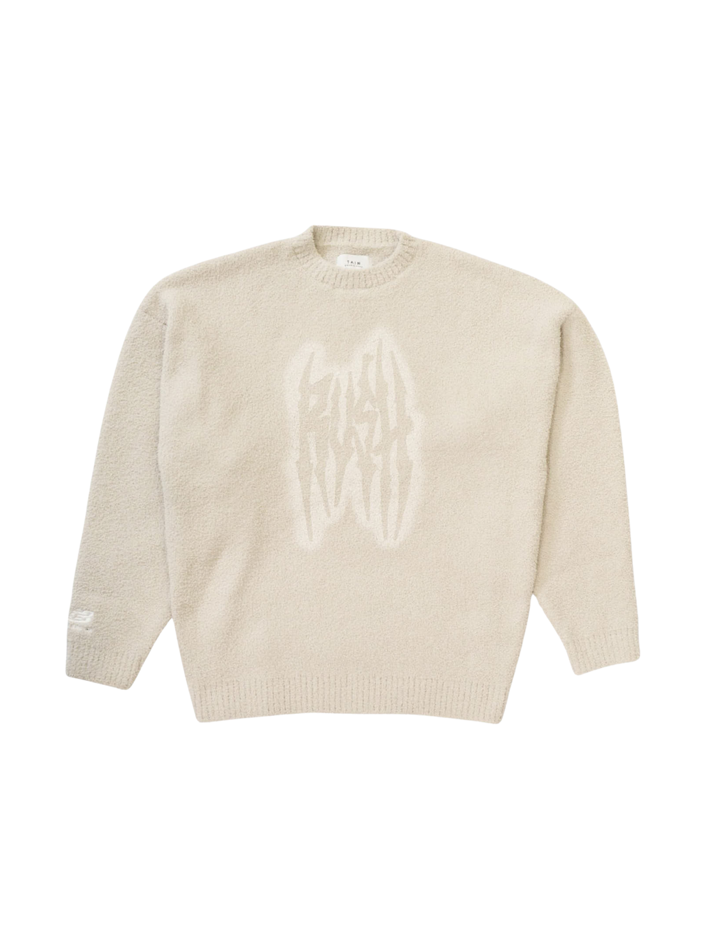 TAIN DOUBLEPUSH | SHAGGY KNIT CREW NECK / IVORY | アパレル