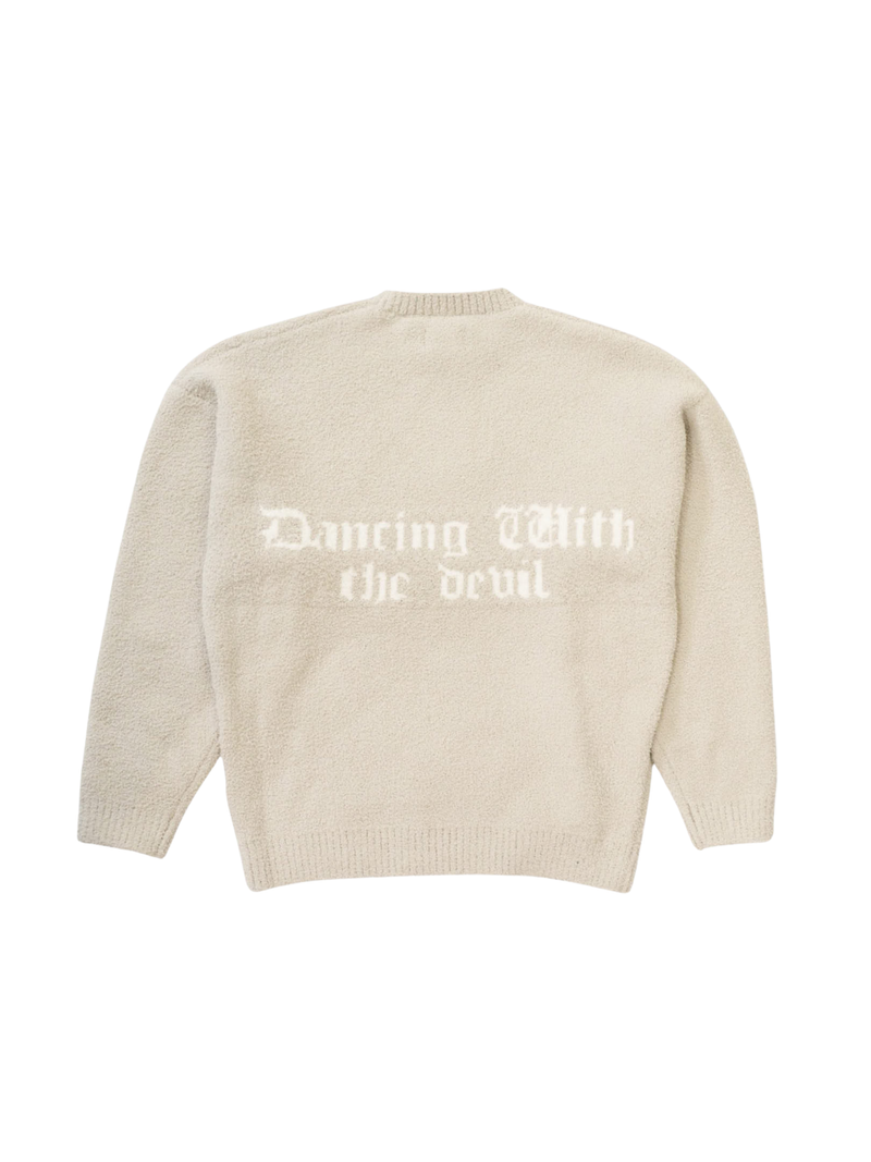 TAIN DOUBLEPUSH | SHAGGY KNIT CREW NECK / IVORY | アパレル