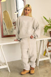 SEDUCTION SHAGGY KNIT EASY PANTS / IVORY
