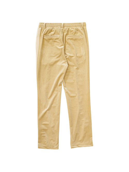 DOUBLE PUSH VELOR TRACK PANTS / BEIGE
