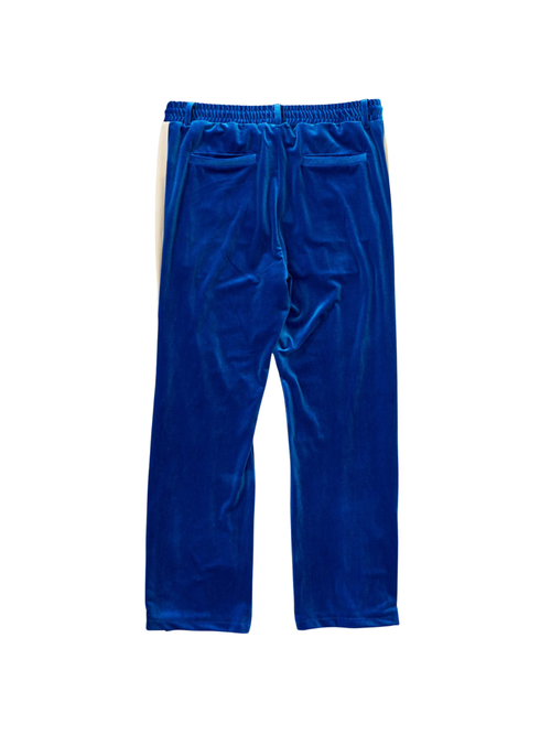 DOUBLE PUSH VELOR TRACK PANTS / BLUE