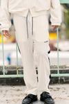 DOUBLE PUSH VELOR TRACK PANTS / IVORY