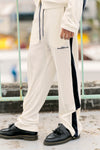 DOUBLE PUSH VELOR TRACK PANTS / IVORY