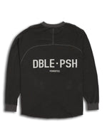 PIGMENT DYED FOOTBALL LONG SLEEVE T-SHIRTS BLACK