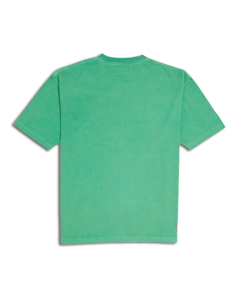 EMBROIDERY DOUBLEPUSH SHORT SLEEVE T-SHIRTS GREEN