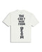 YOU CAN'T HIDE FROM DEATH SHORT SLEEVE T-SHIRTS / WHITE
