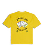 EMBROIDERY UNTOUCHABLES SHORT SLEEVE T-SHIRTS YELLOW