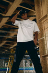 TNRCN SIGNATURE LOGO S/S MOCK NECK TEE WHITE