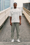 TNRCN SIGNATURE LOGO S/S MOCK NECK TEE WHITE