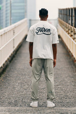 TNRCN SIGNATURE LOGO S/S MOCK NECK TEE WHITE