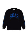 SEAS LONG SLEEVE T-SHIRTS / BLACK