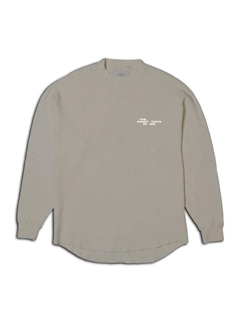 HEAVY WAFFLE LONG SLEEVE / BEIGE