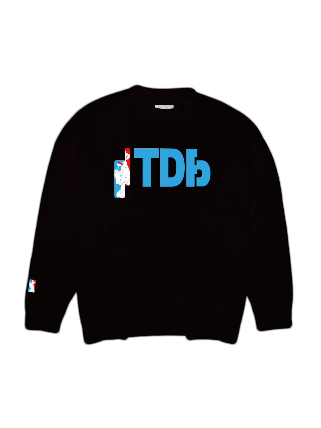 CREW NECK SWEAT / BLACK – TAIN DOUBLEPUSH