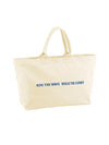 SH ARCH LOGO BIG TOTE BAG / NATURAL