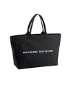 SH ARCH LOGO BIG TOTE BAG / BLACK