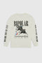 ALL IN MY HEAD LONG SLEEVE T-SHIRTS / WHITE