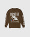 ALL IN MY HEAD LONG SLEEVE T-SHIRTS / BROWN