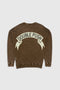 BIPOLAR CREW SWEAT / BROWN