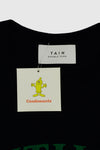 TAIN × condomania UNDER MASK + MANDATE1 T-SHIRTS BLACK