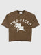 HELL YEAR SHORT SLEEVE SWEAT / BROWN