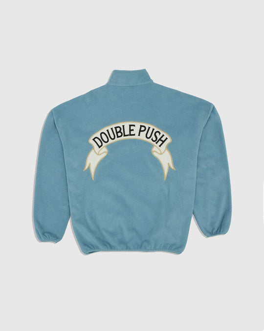 M⭐︎TAIN DOUBLEPUSH セットアップ TAIN DOUBLEPUSH | DOUBLE PUSH HALF ZIP FLEECE / SAX | ウェア