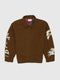 EMBROIDERY WORK JACKET / BROWN