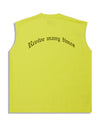 DRINK ME NO SLEEVE T-SHIRTS YELLOW