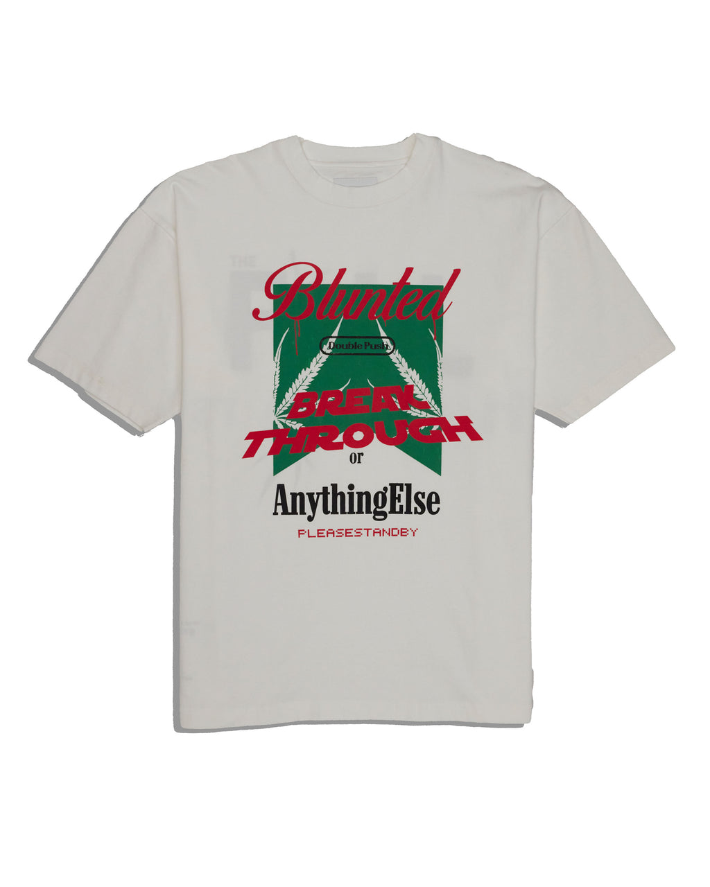 BREAK THROGH SHORT SLEEVE T-SHIRTS WHITE – TAIN DOUBLEPUSH