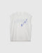 TAIN THUNDER NO SLEEVE T-SHIRTS WHITE