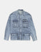 TAIN DOUBLE PUSH DENIM OVER SHIRTS / BLUE