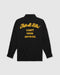 EMBROIDERY OPEN COLLAR SHIRTS / BLACK