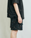 PAINTED WXXDER IN MESH SHORTS BLACK