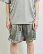 PAINTED WXXDER IN MESH SHORTS  GREY