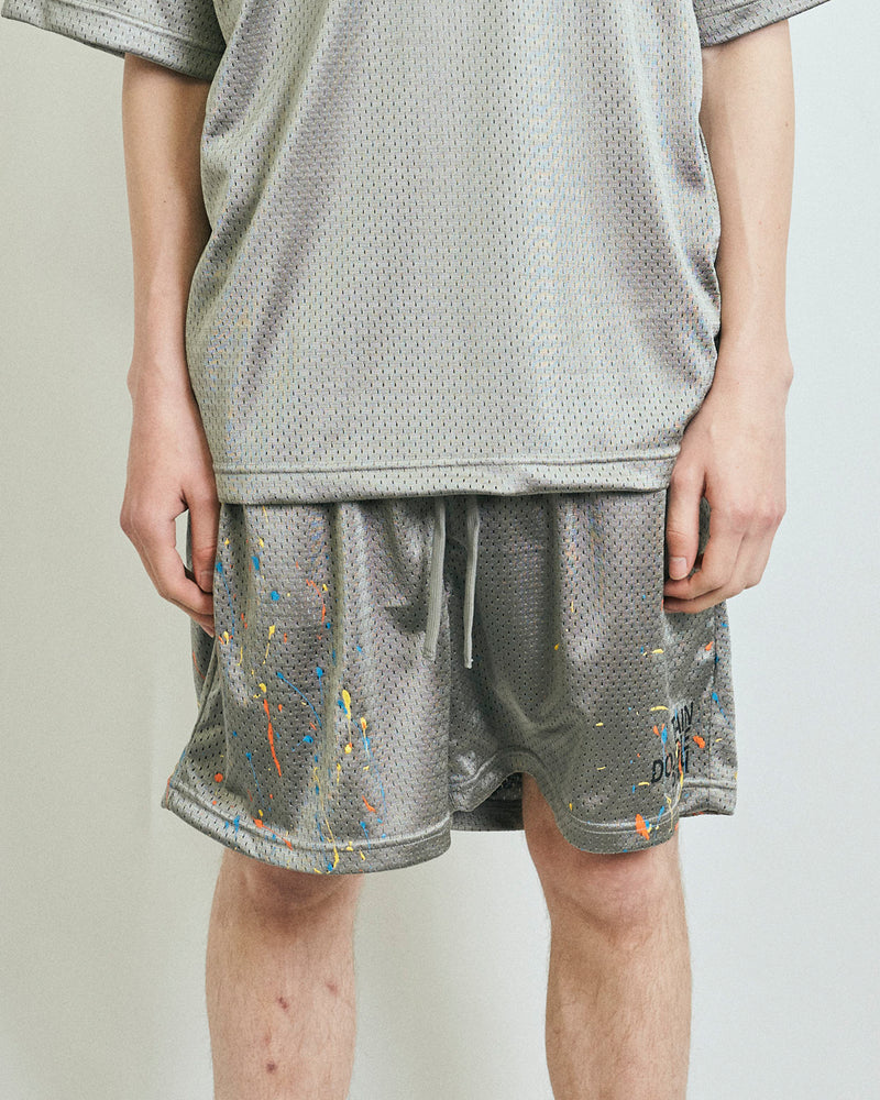 PAINTED WXXDER IN MESH SHORTS GREY – TAIN DOUBLEPUSH