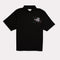 PAINTED WXXDER IN MESH POLO SHIRTS / BLACK