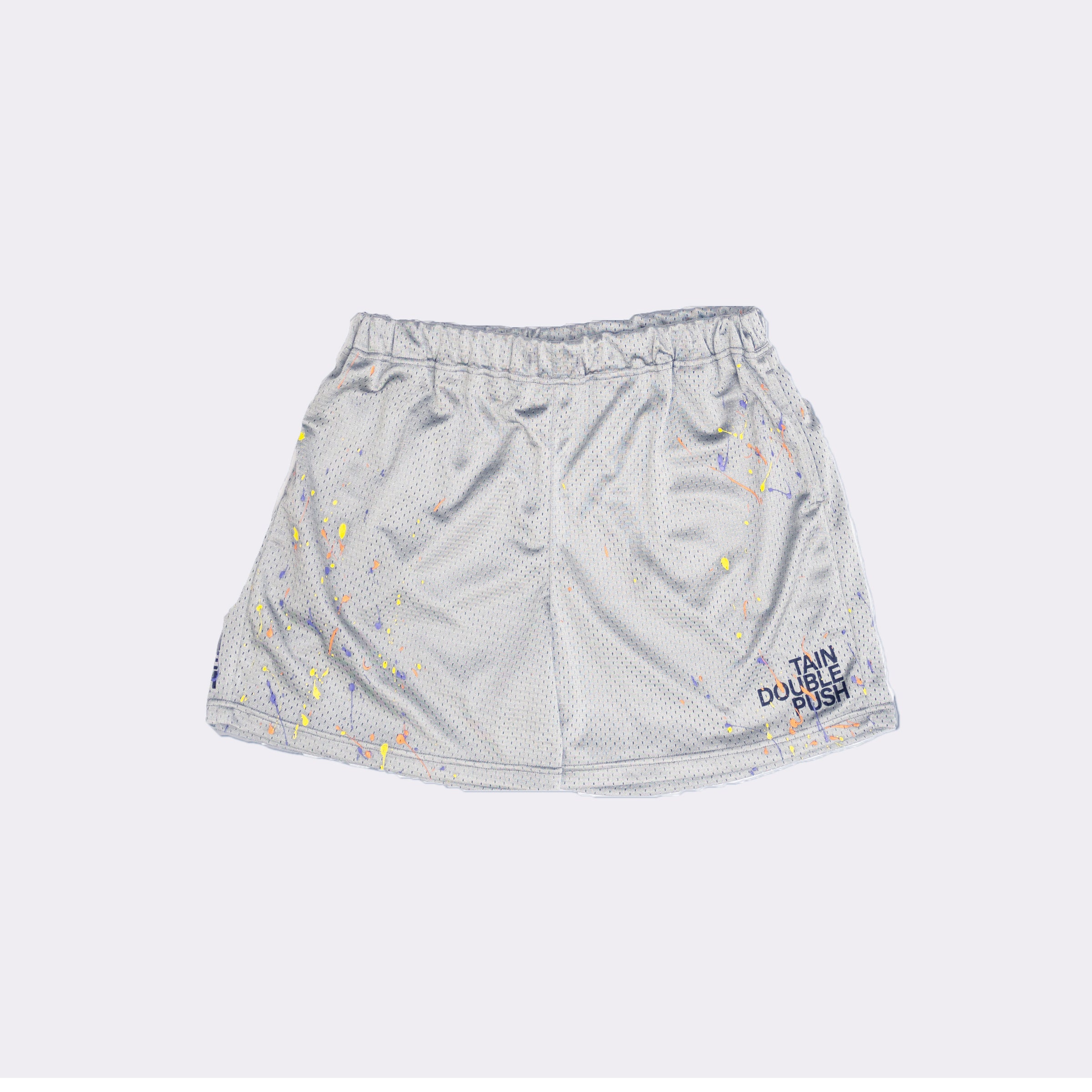 PAINTED WXXDER IN MESH SHORTS GREY – TAIN DOUBLEPUSH