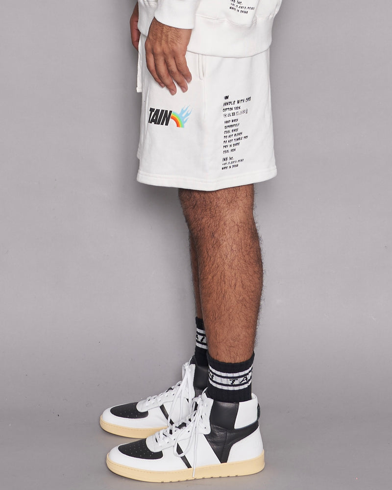 OVER THE RAINBOW SHORTS WHITE