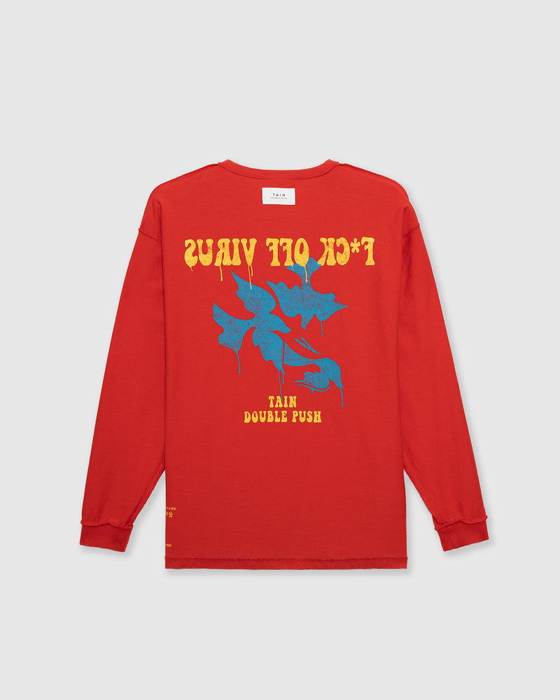 POWER DEPARTMENT LONG SLEEVE T-SHIRTS RED