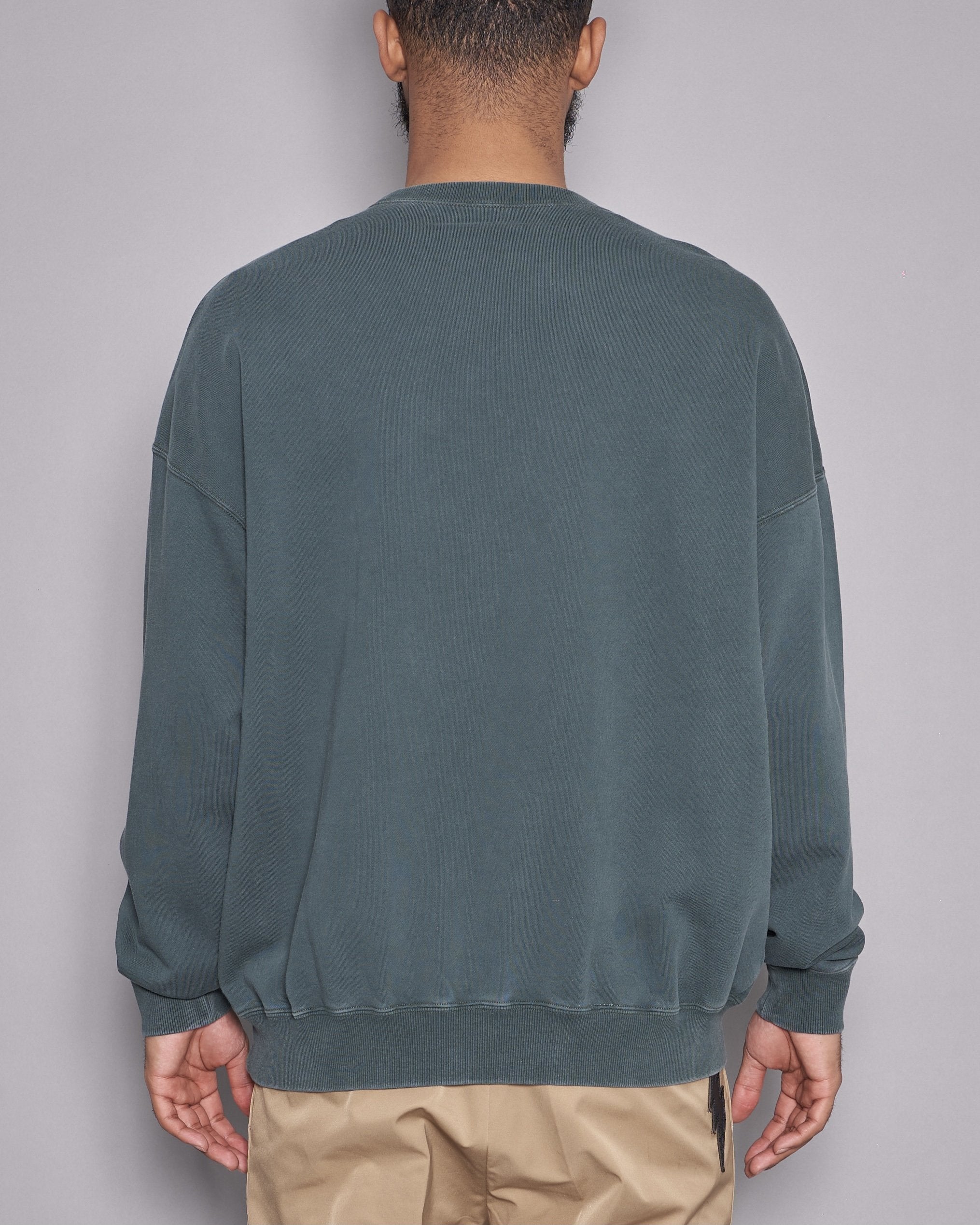 DOUBLE PUSH HEAVY CREW SWEAT GREEN – TAIN DOUBLEPUSH