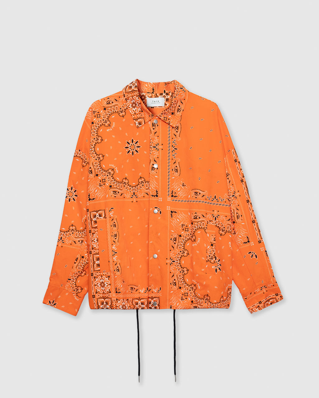 TAIN PAISLEY COACH SHIRTS ORANGE – TAIN DOUBLEPUSH