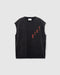 TAIN THUNDER NO SLEEVE T-SHIRTS BLACK