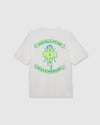 EMBROIDERY　SHORT SLEEVE T-SHIRTS WHITE