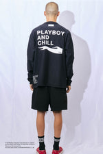 PLAYBOY AND CHILL LONG SLEEVE BLACK