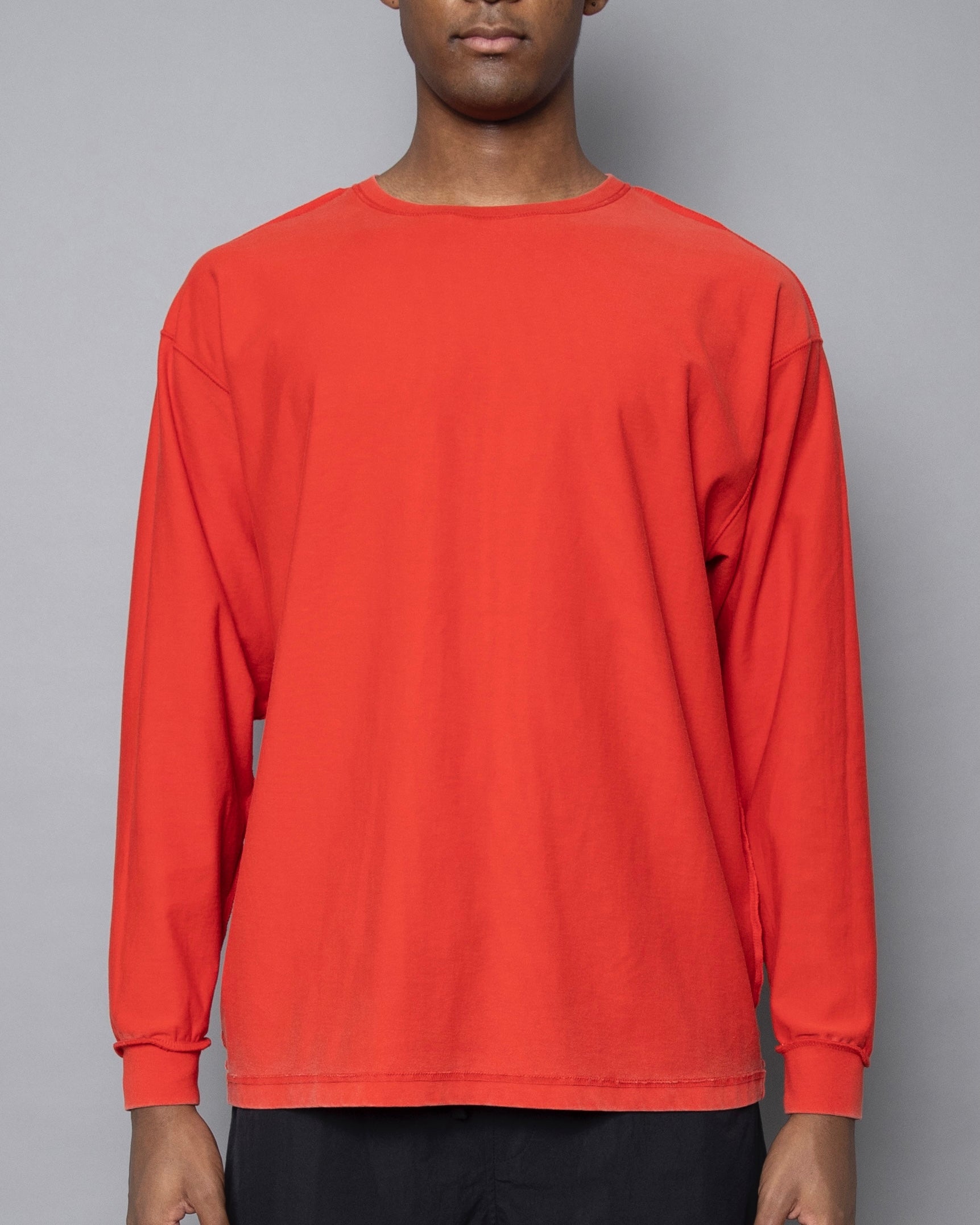 POWER DEPARTMENT LONG SLEEVE T-SHIRTS RED – TAIN DOUBLEPUSH