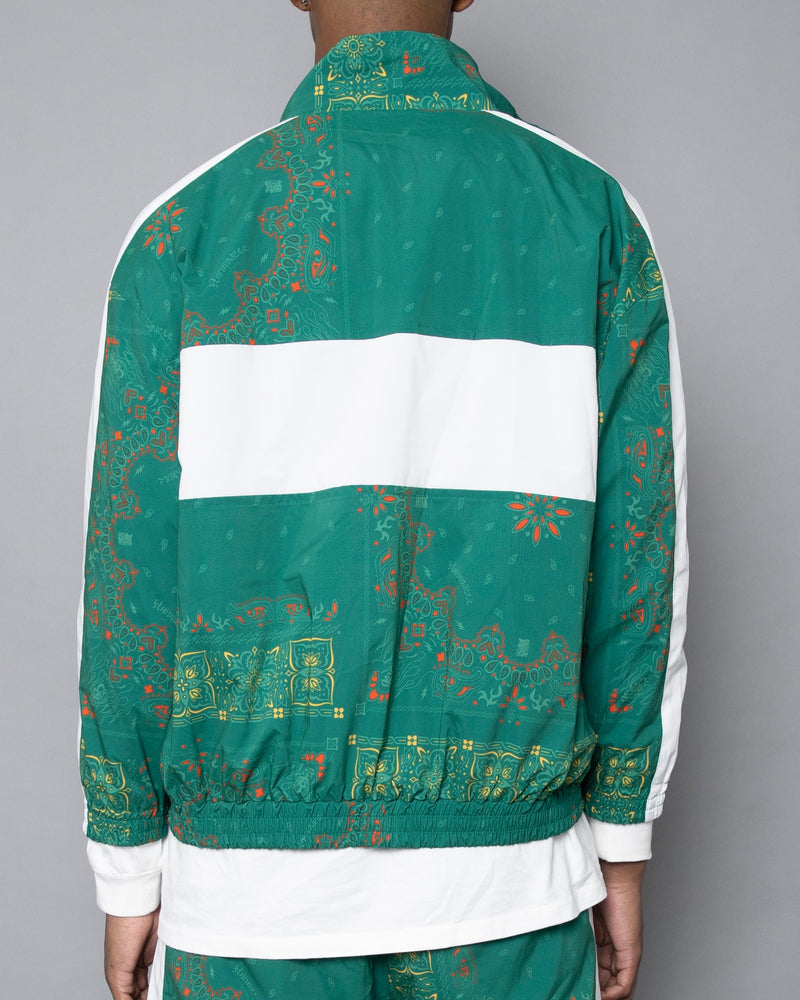 HANGOVER PAISLEY ZIP UP GREEN