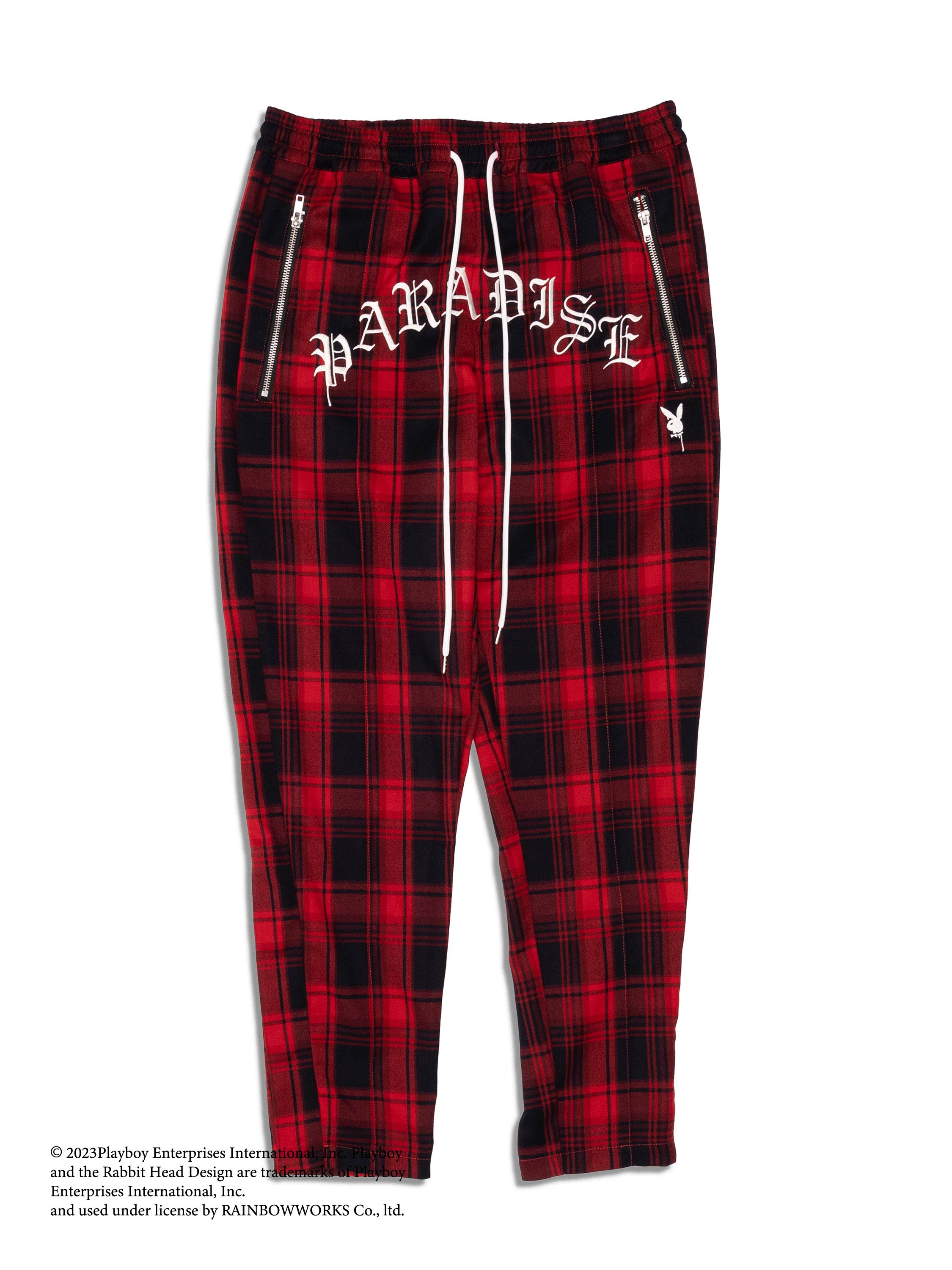 Check Pattern Pants TAIN DOUBLEPUSH | PARADICE CHECK PATTERN PANTS / RED | パンツ