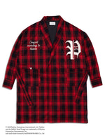 PARADICE CHECK PATTERN COAT RED